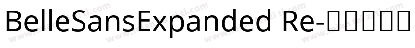 BelleSansExpanded Re字体转换